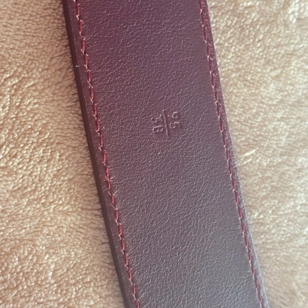 PRADA Red Leather Belt 1C 2289 95/38 Made In Italy Authentic - Picture 11 of 12